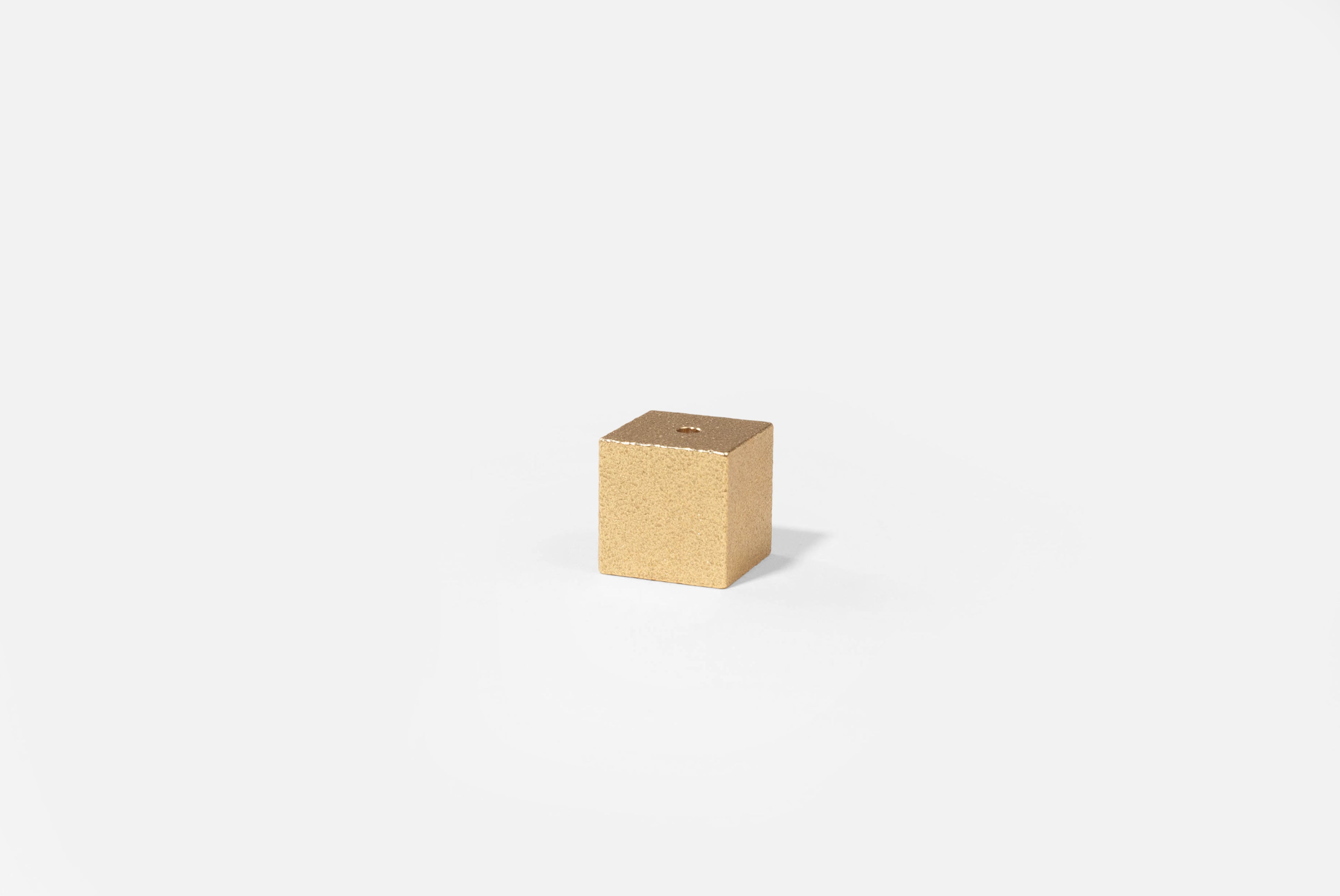 Cube Brass Incense Holder