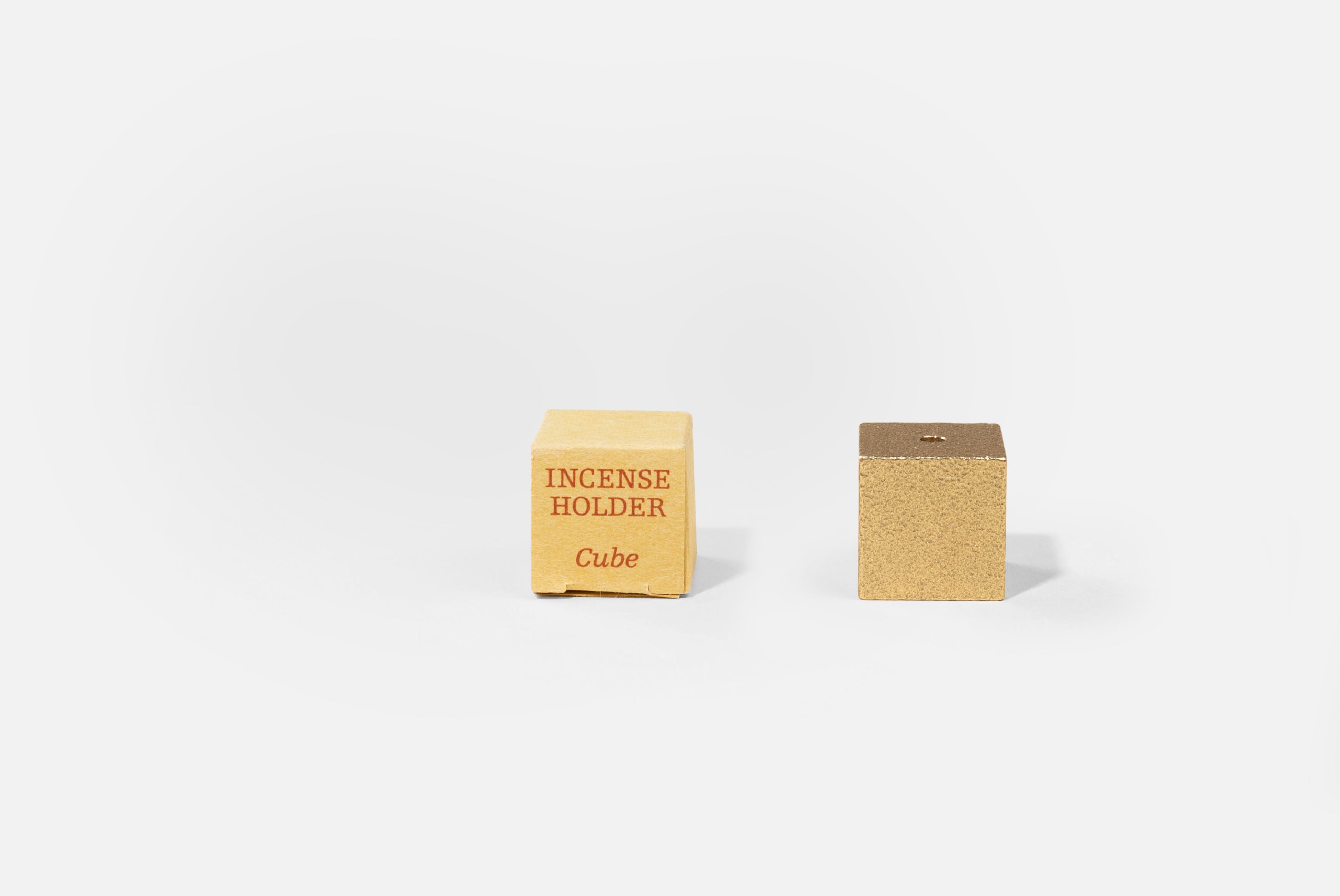 Brass Cube Incense Holder from Japan