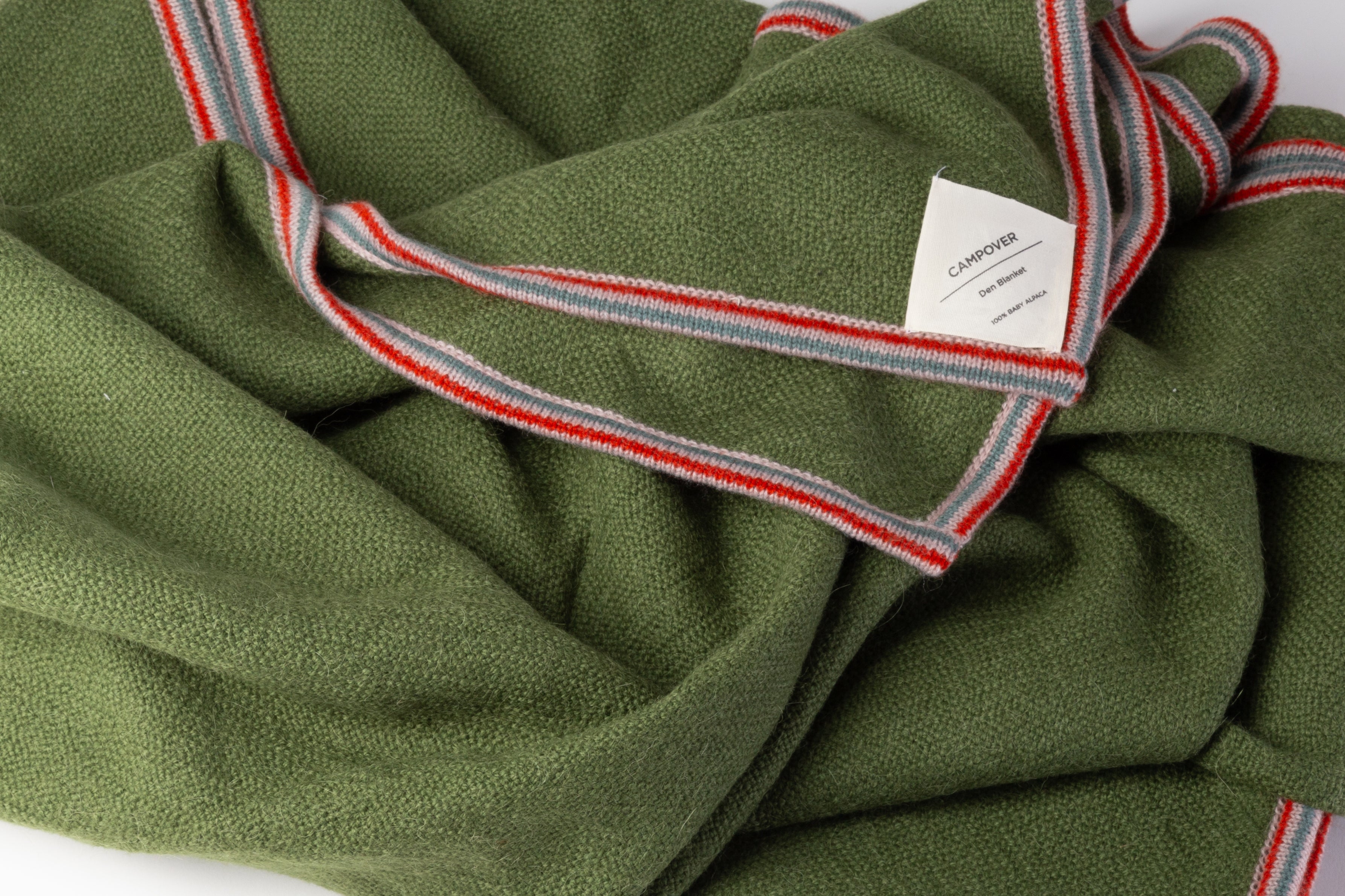 Campover Den Blanket Unfolded with Label Showing