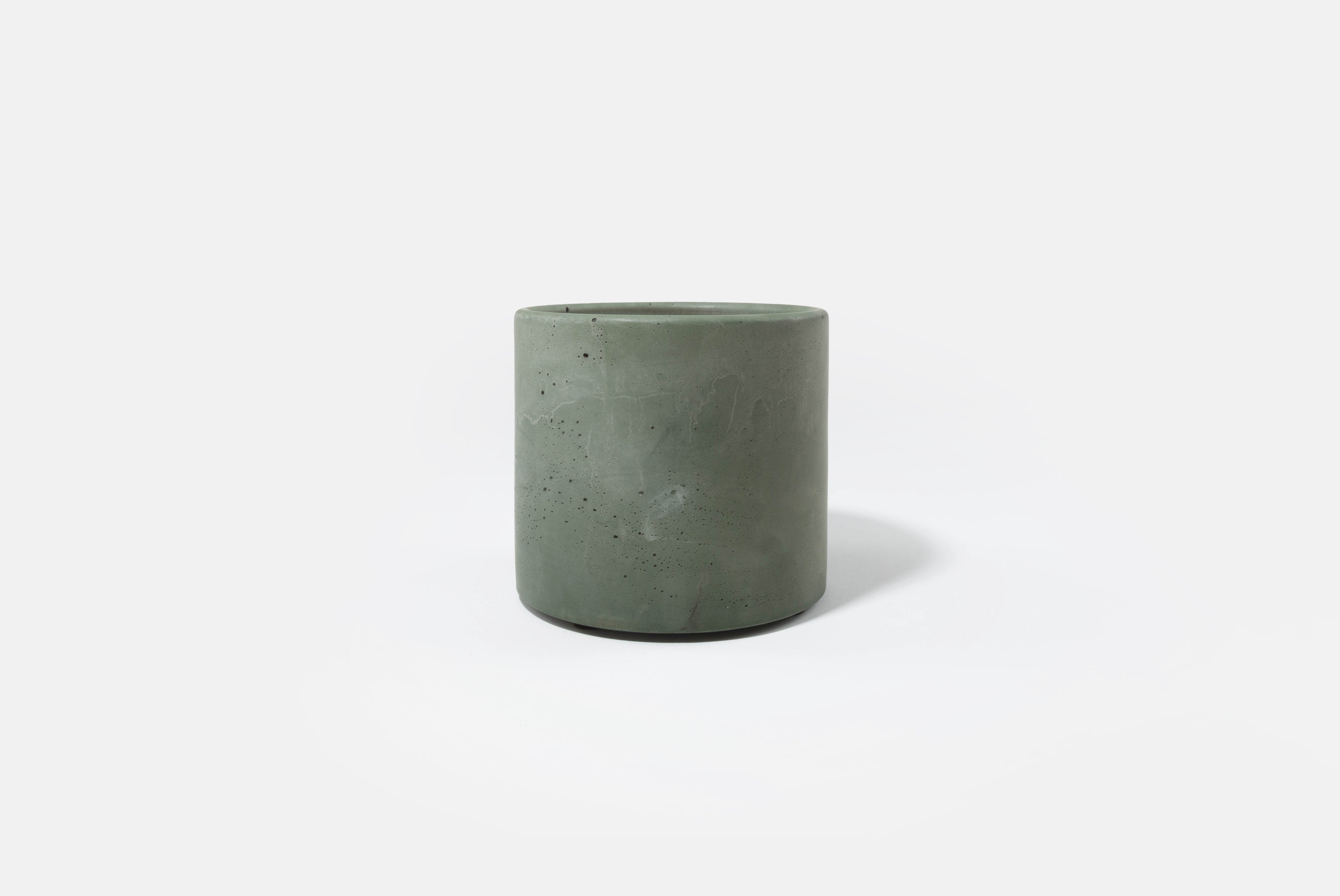 Concrete 4" Planter with Drainage Hole