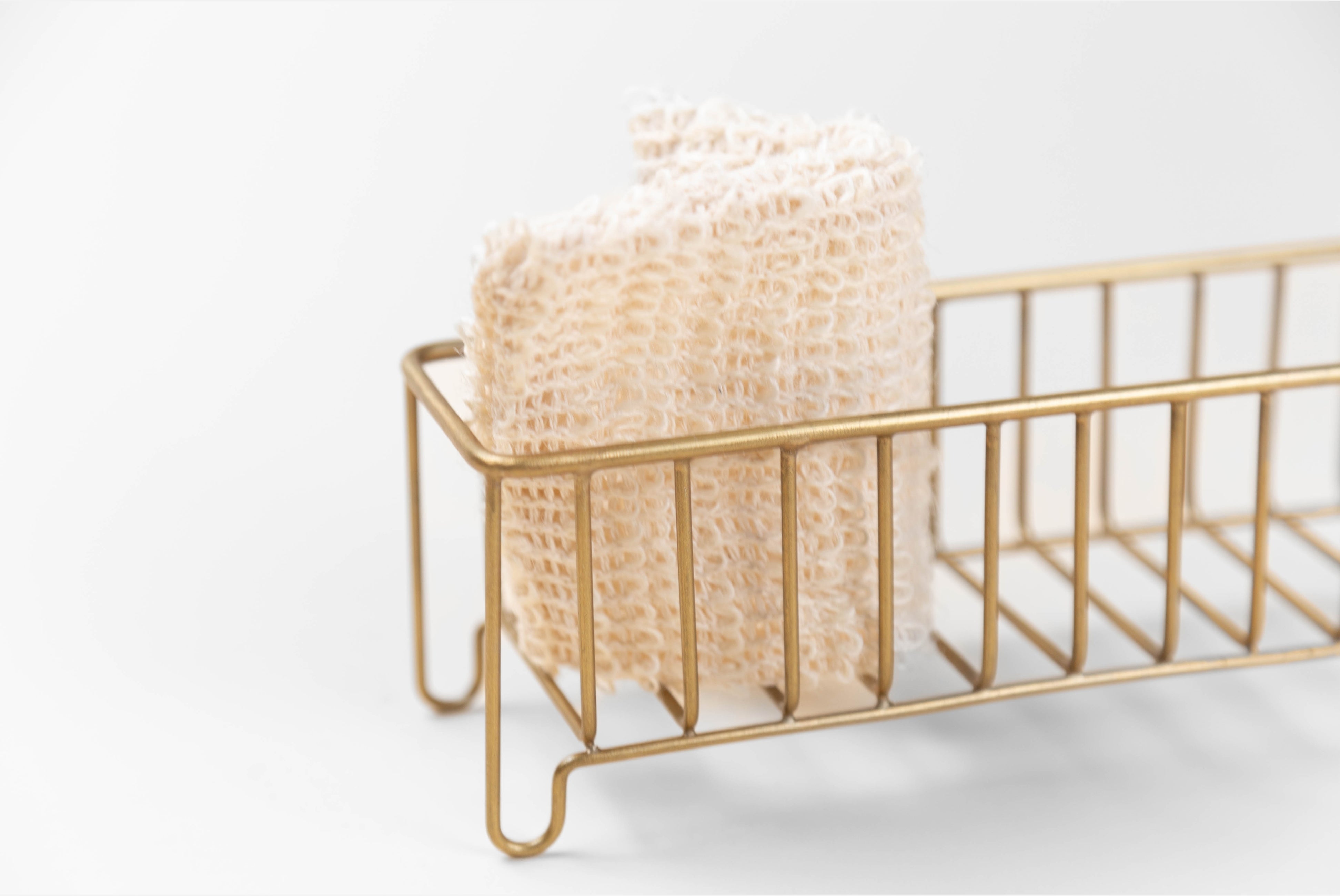 Fog Linen Brass Wire Basket