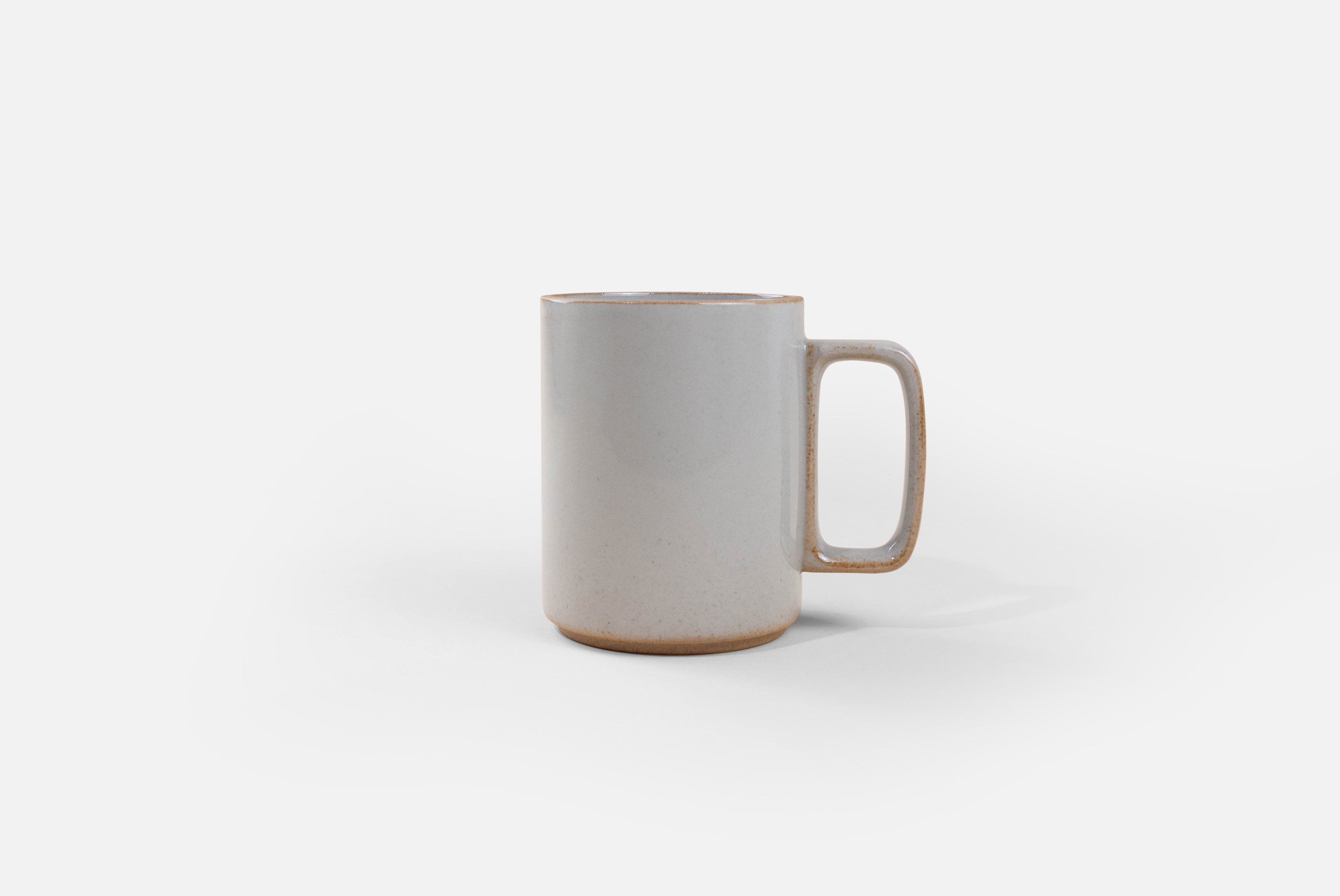 Large Hasami Mug in gloss gray on white background