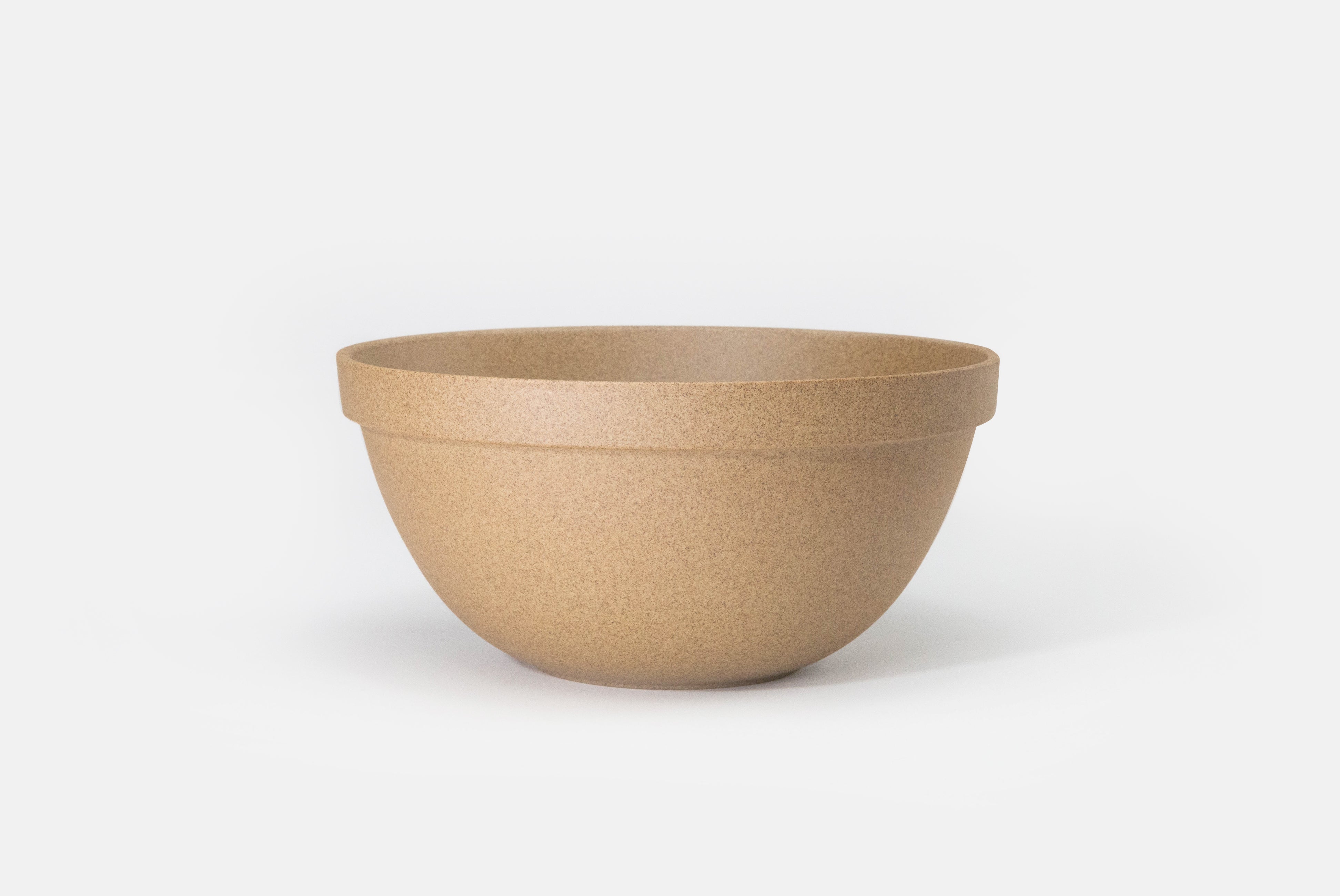 Hasami Porcelain Round Bowl in natural on white background