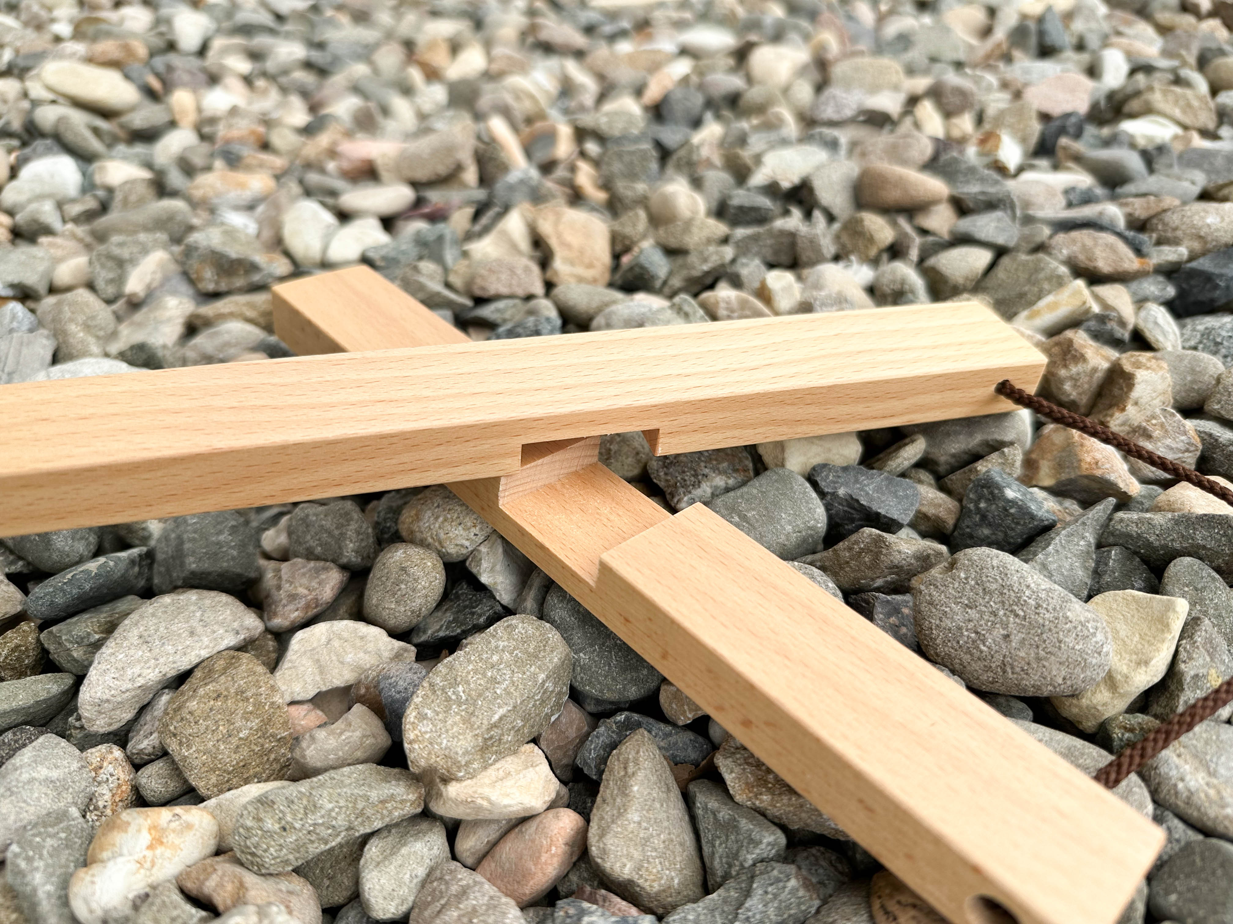 Japanese Wood Cross Trivet