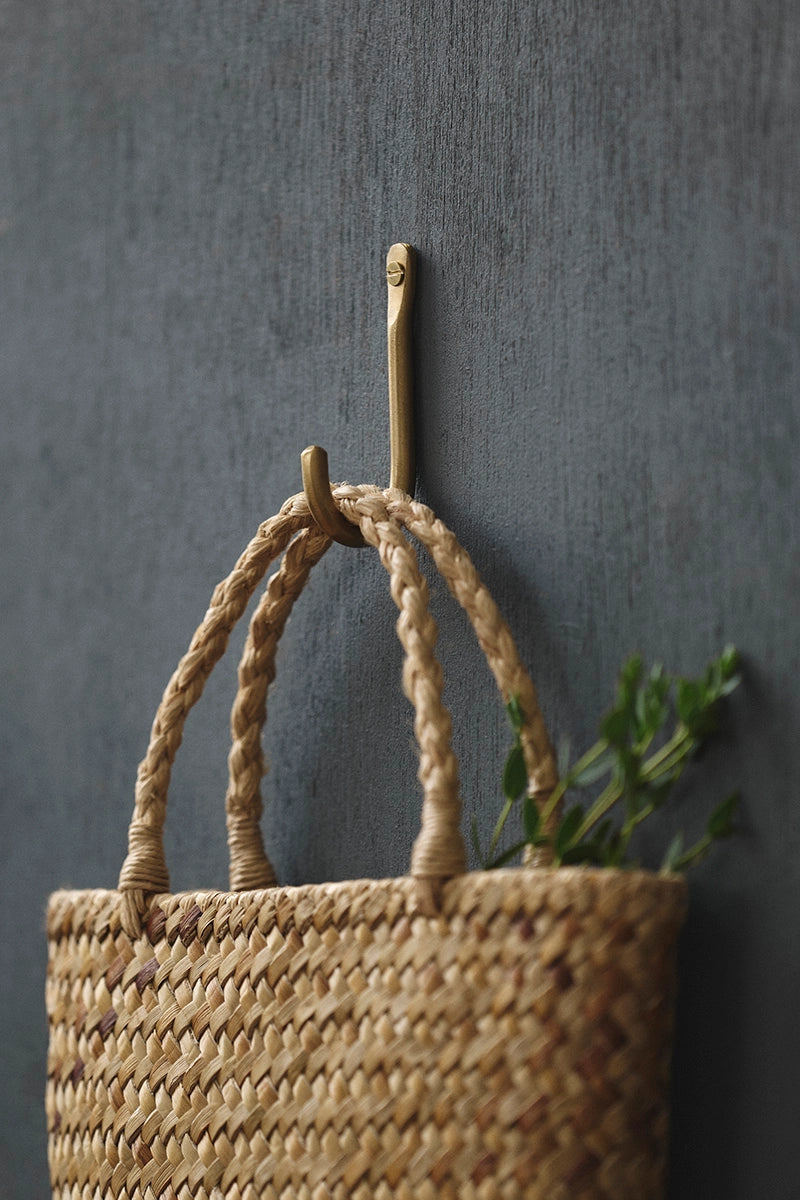 Fog Linen Brass Wall Single Hook