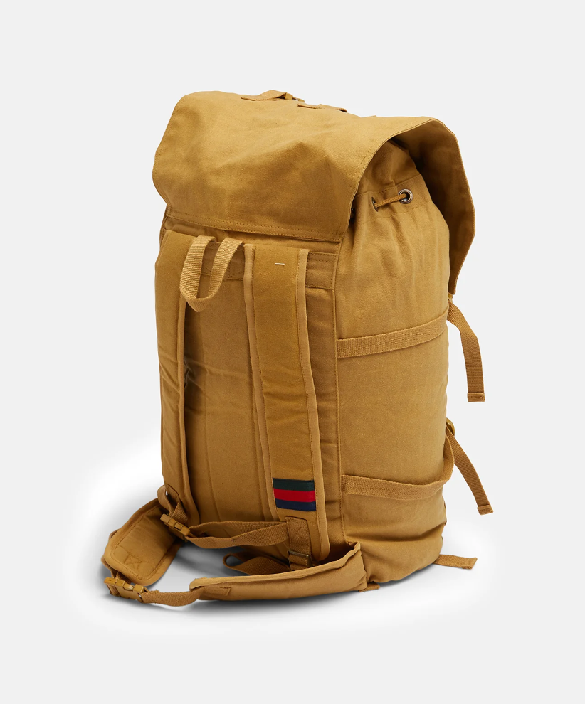 Slow Road Waxed Canvas Backpack with Cover by Pony Rider