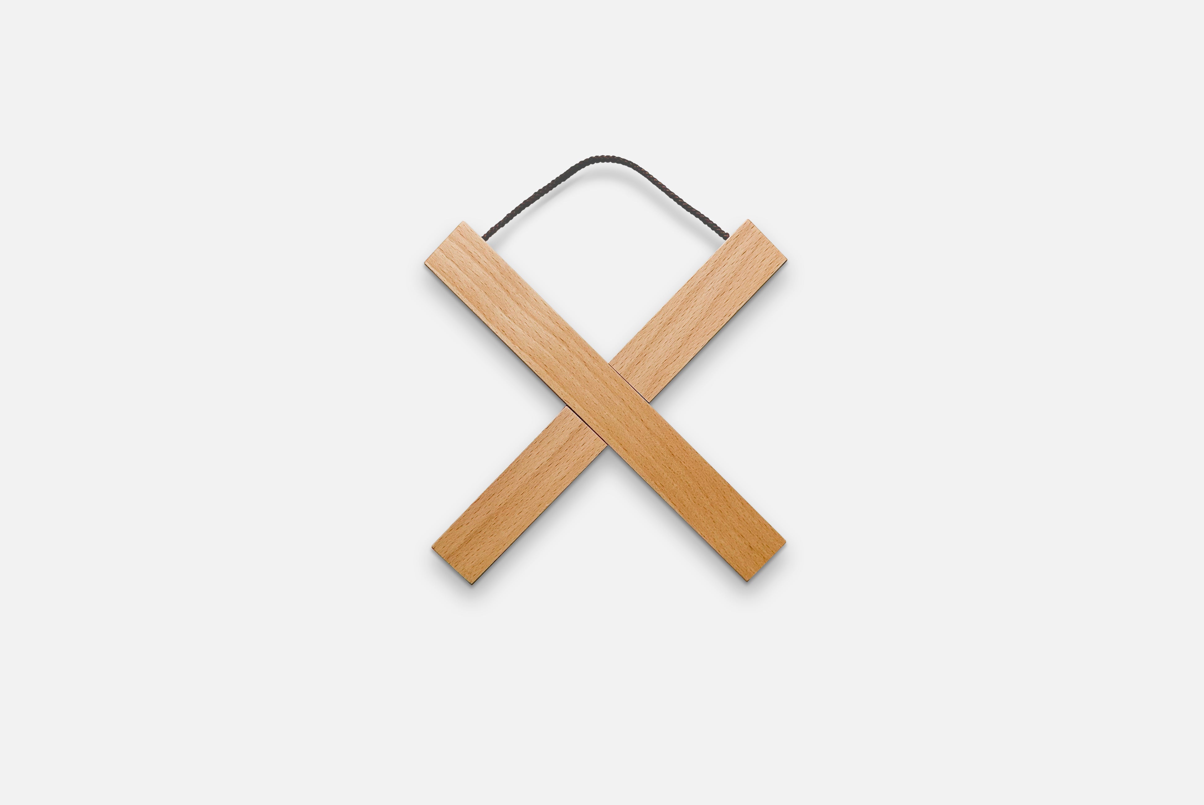 Japanese Wood Cross Trivet