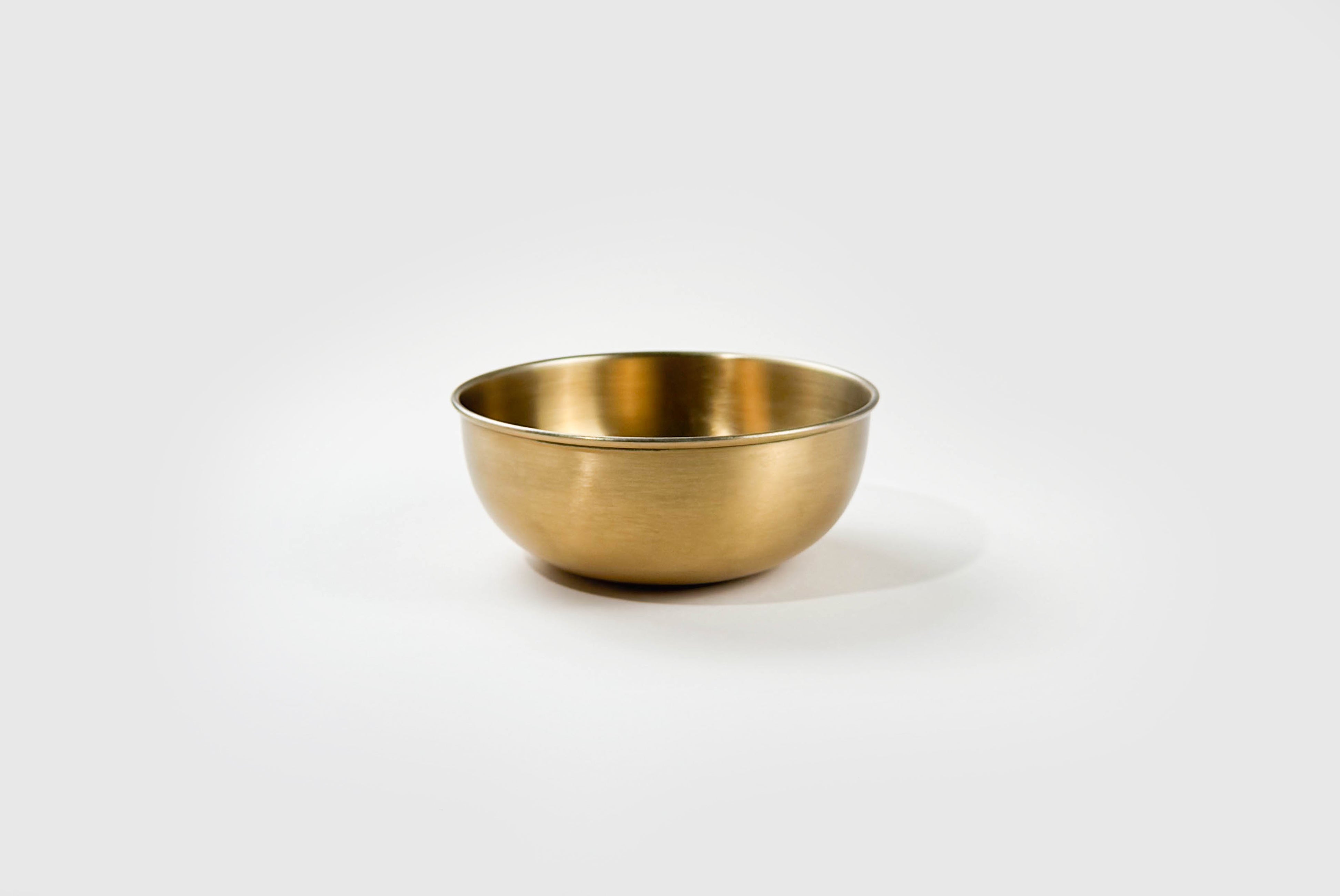 Fog Linen Brass Bowl on white background