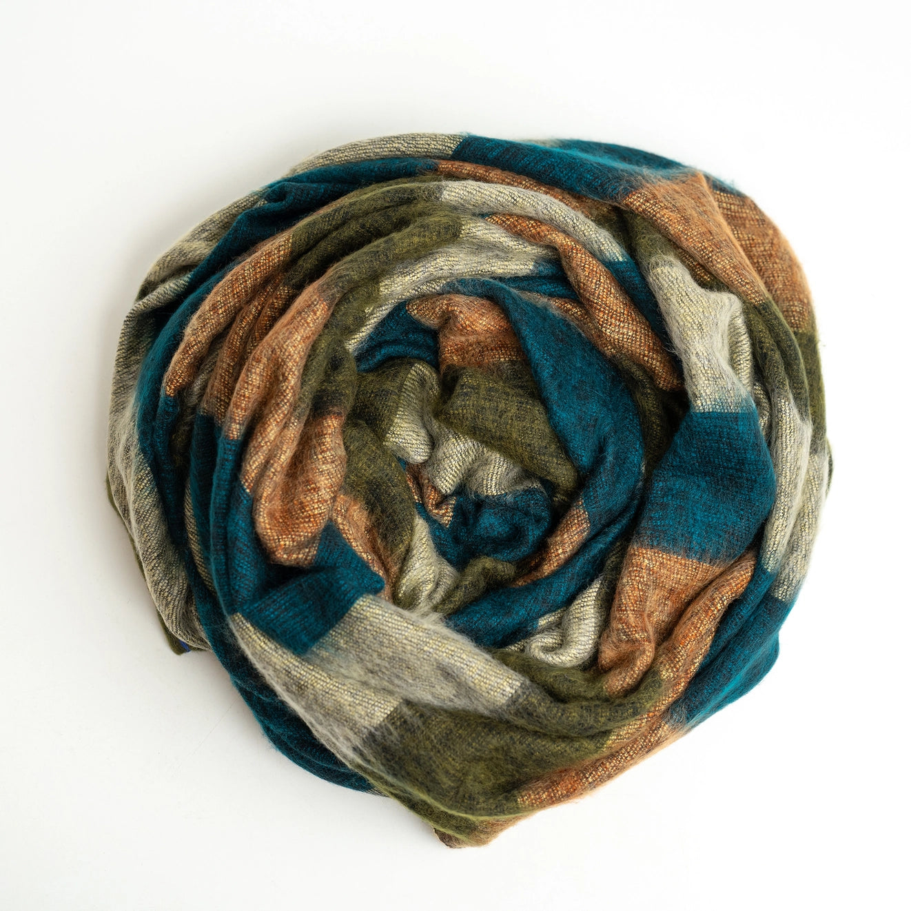 Yak Wool Striped Throw Blanket