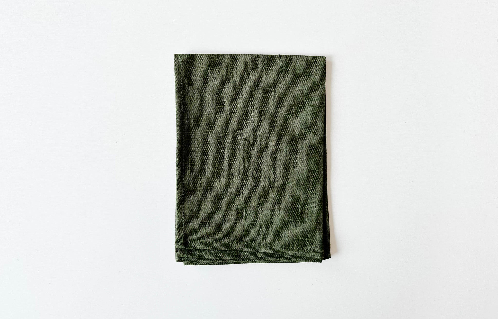 Fog Linen Kitchen Towel in green color | lifestyle