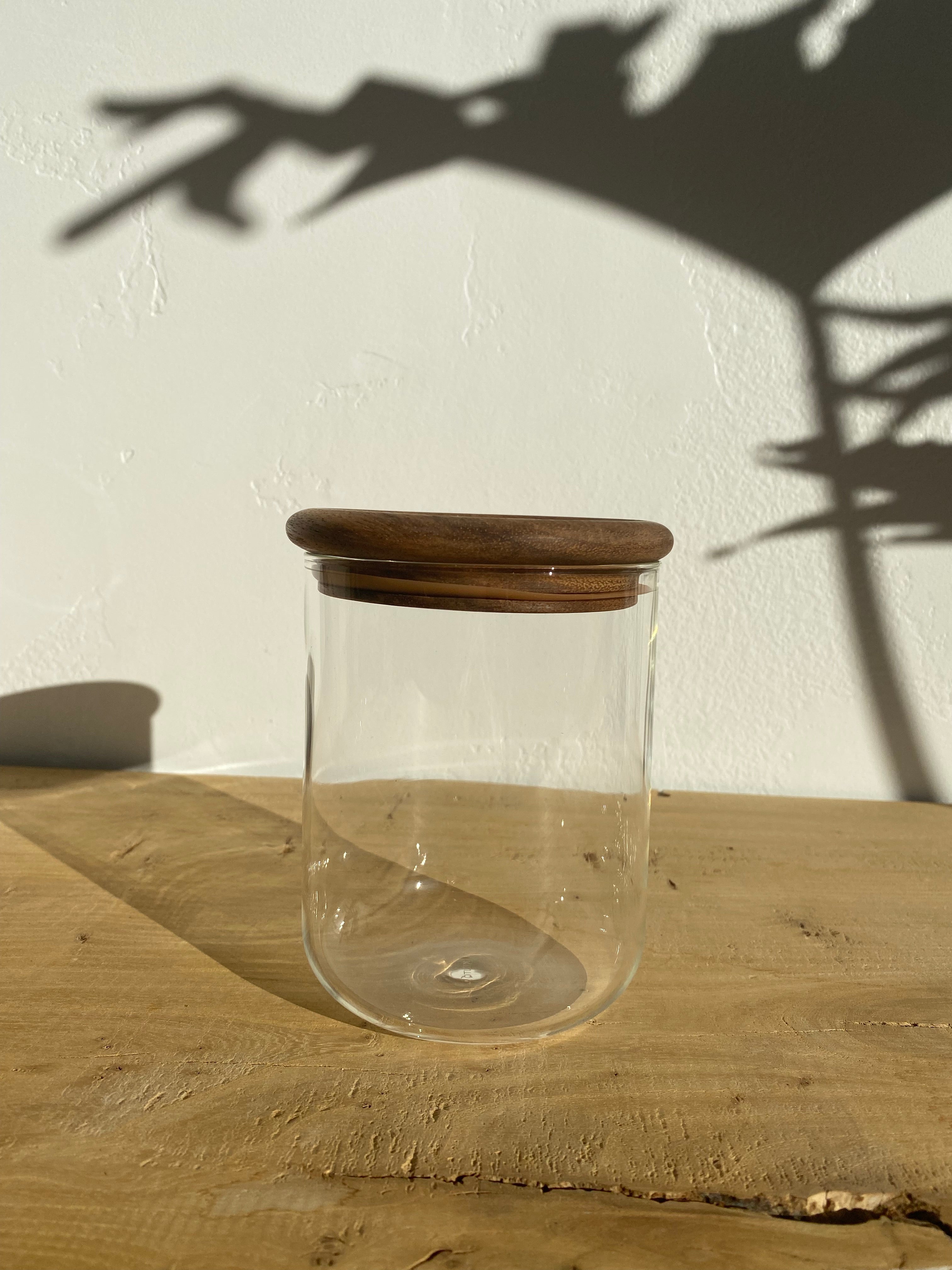 Baum Neu Canister With Wooden Lid by Kinto