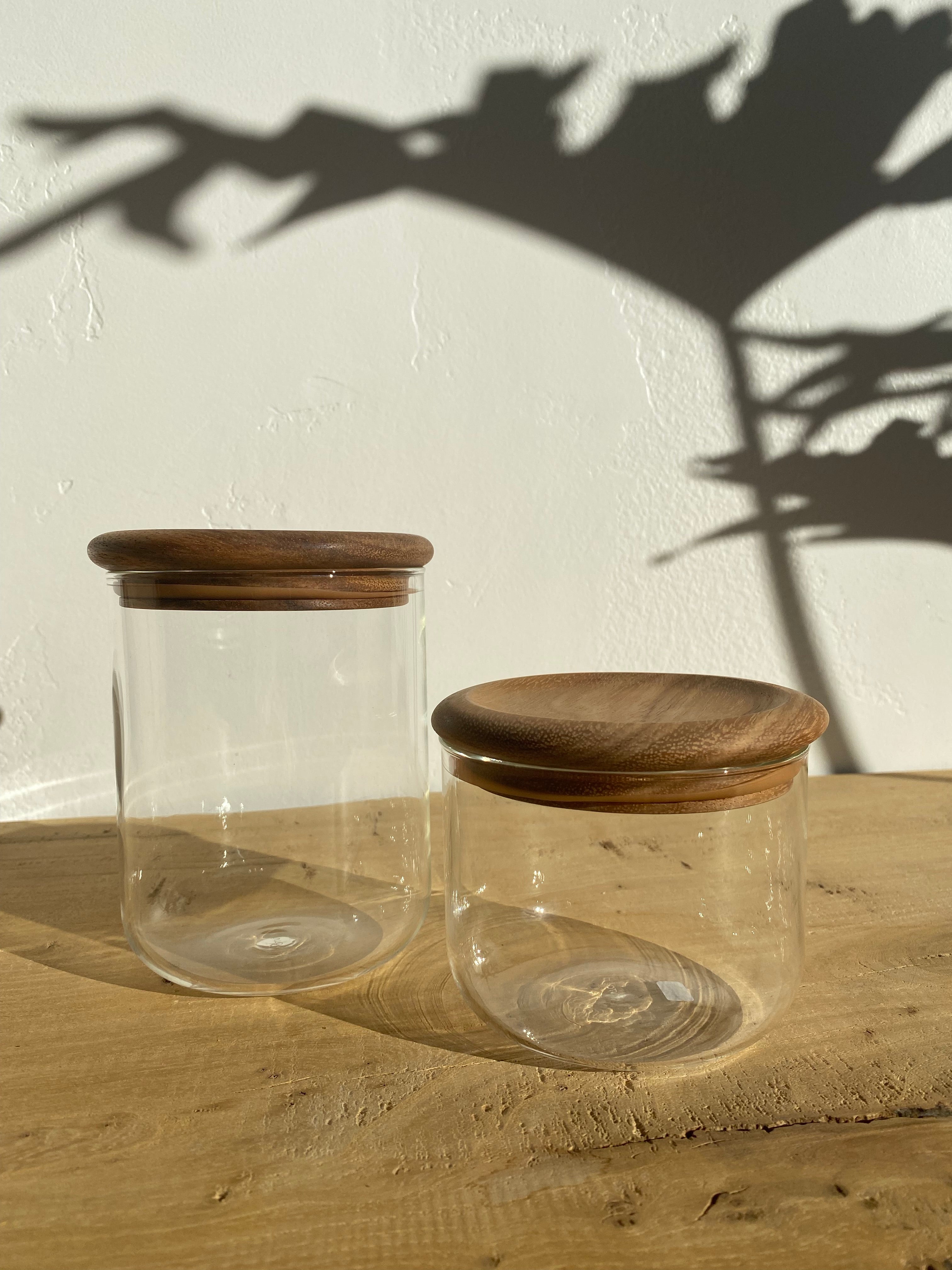 Baum Neu Canister With Wooden Lid by Kinto