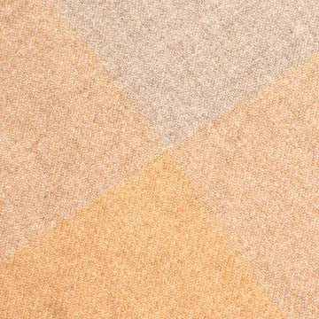 Cashmere Multi-Tone Throw Blanket - Camel + Navy