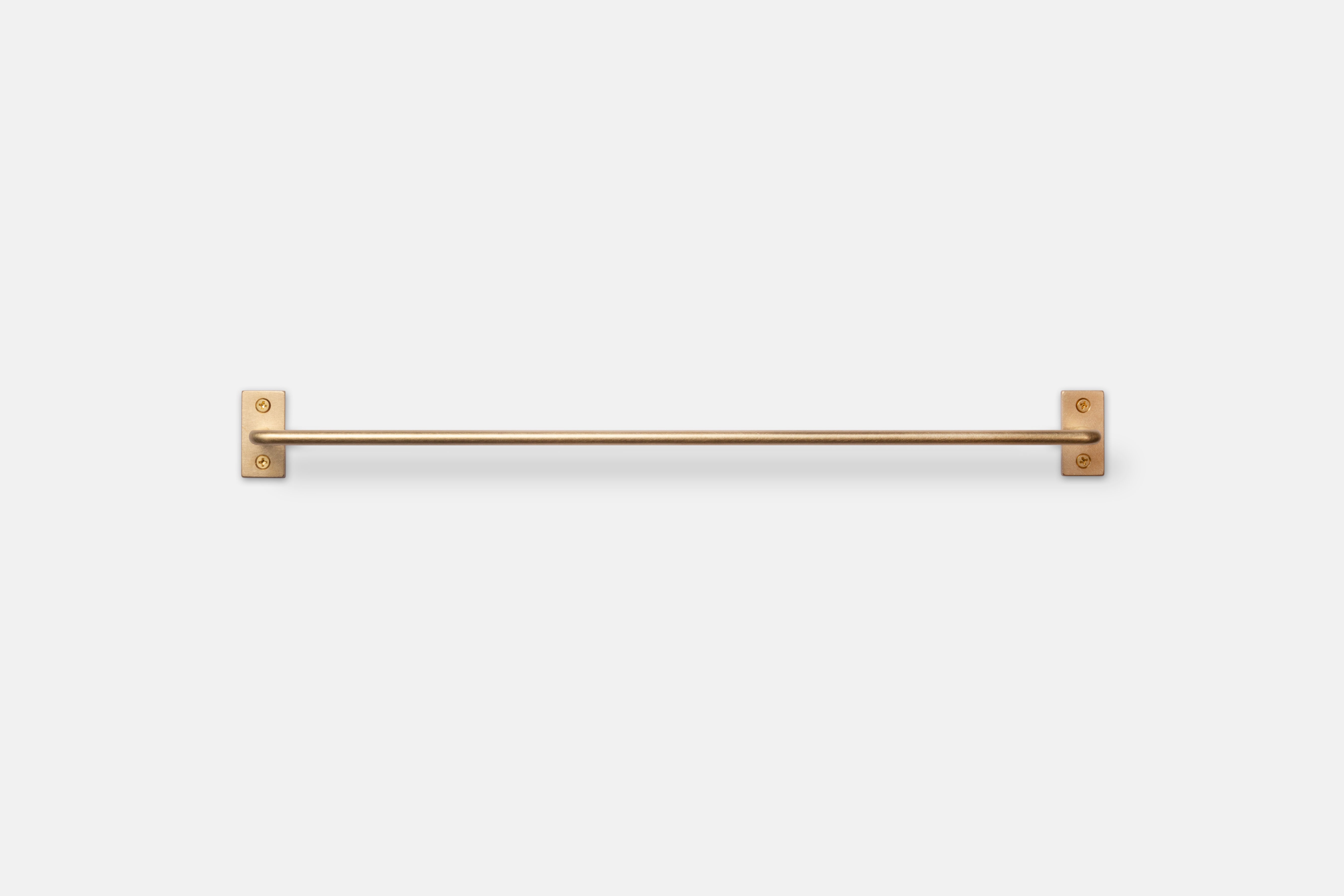 Japanese Brass Towel Bar by Chiba Metal Works & Design