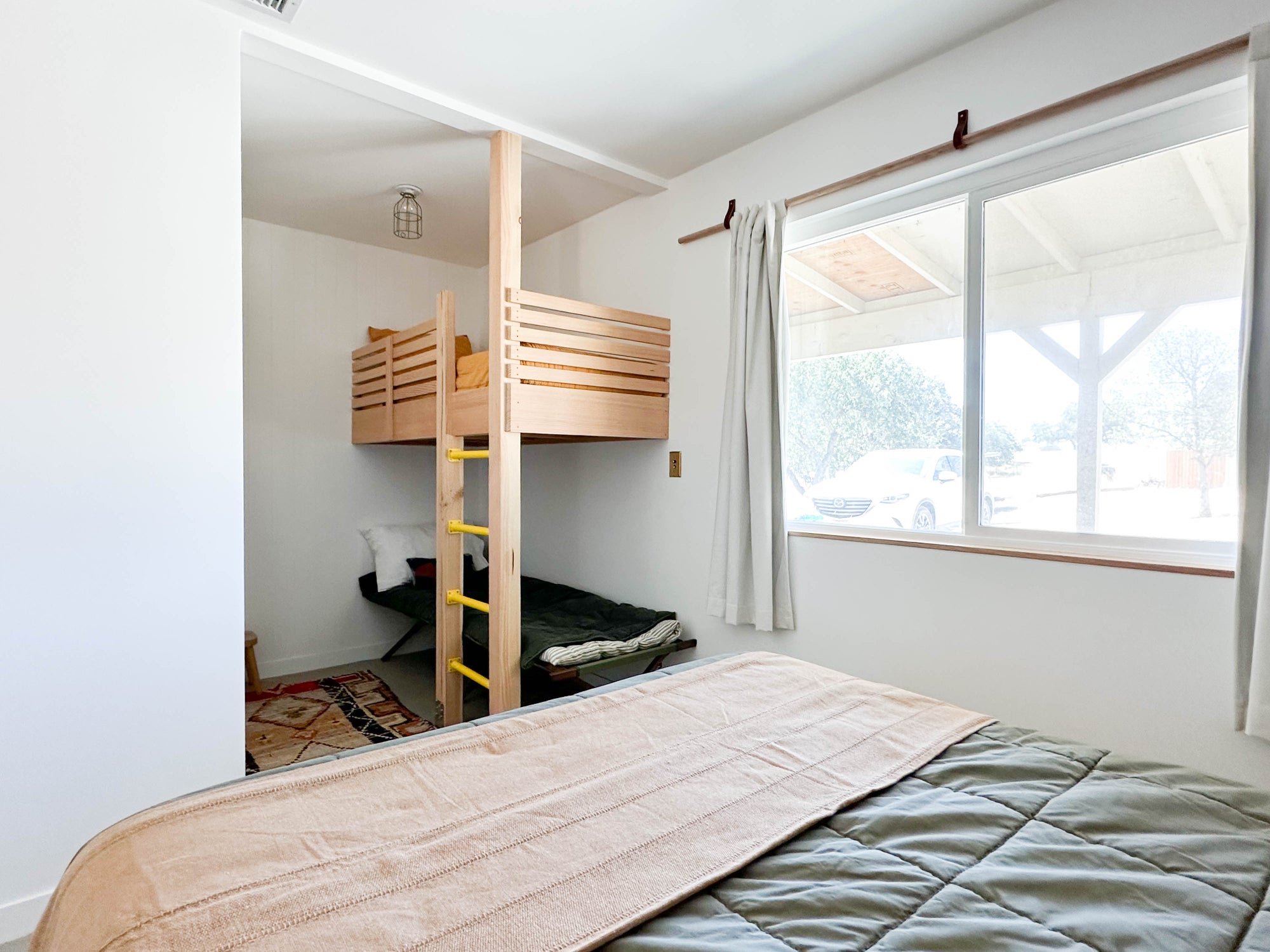 Bunk nook in front bedroom at Campover Ranch in Paso Robles, California