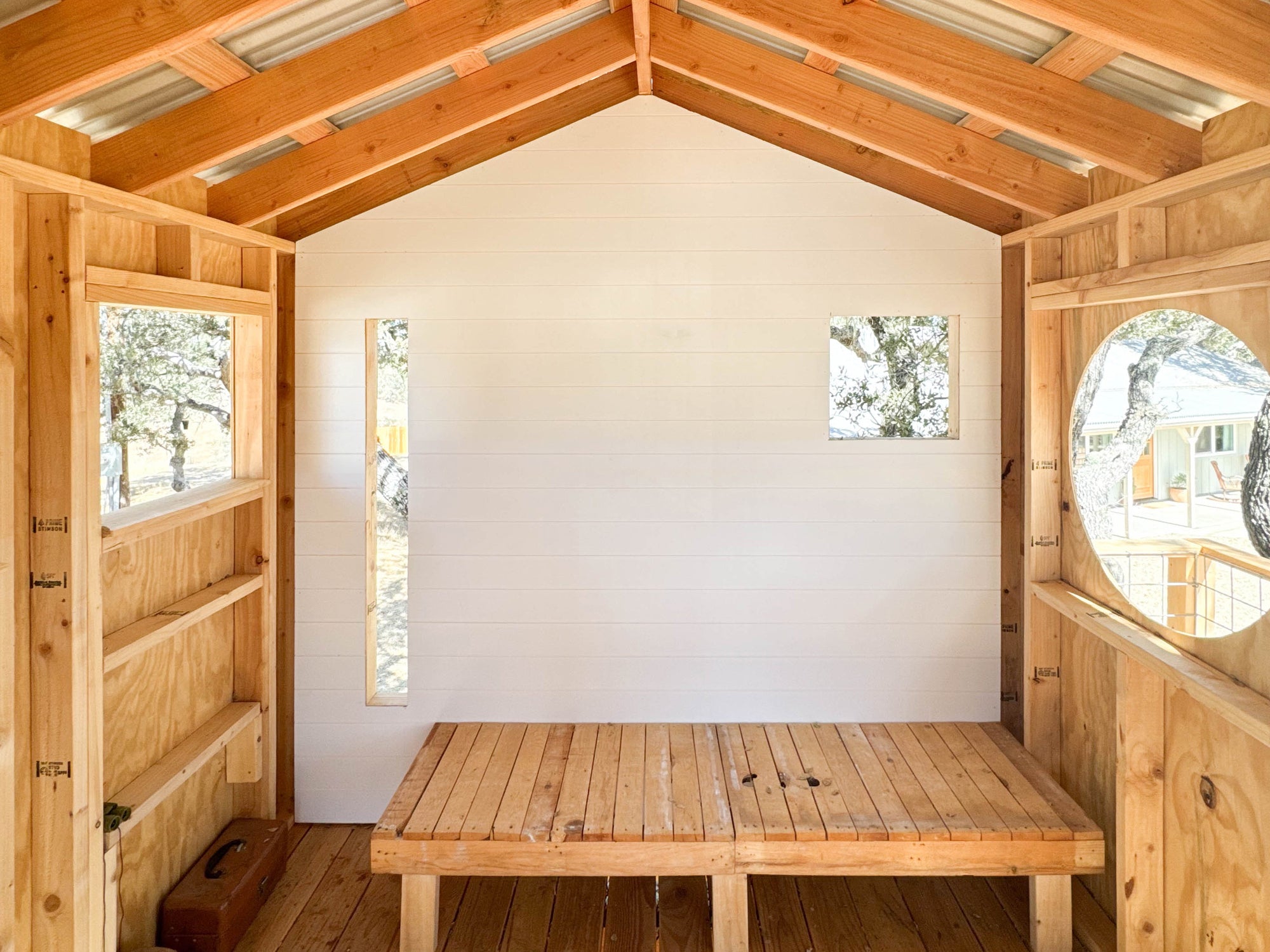 Tree house interior at Campover Ranch in Paso Robles, California