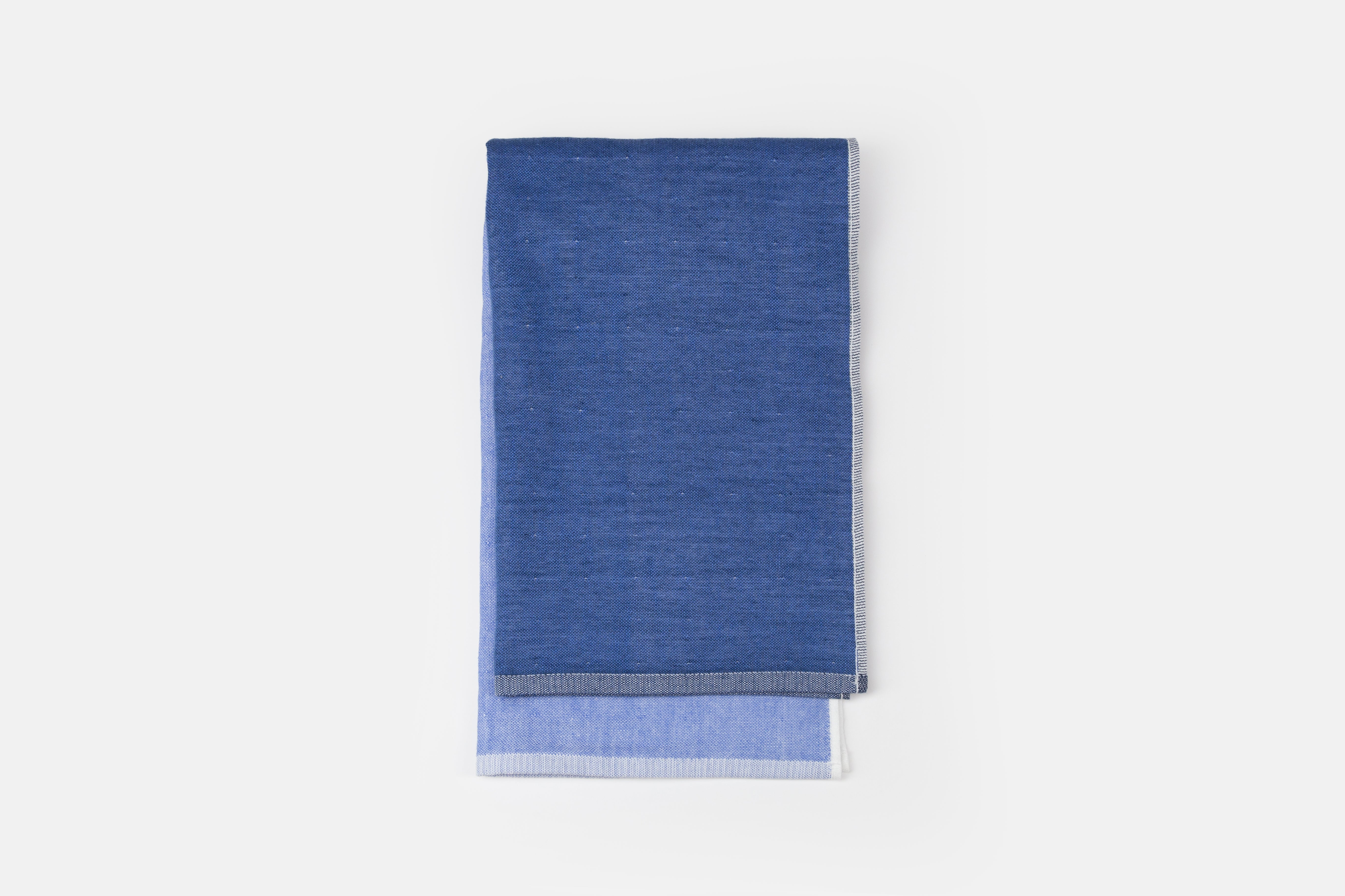 Morihata Kontex Japanese Two-Tone Blue Chambray Towel