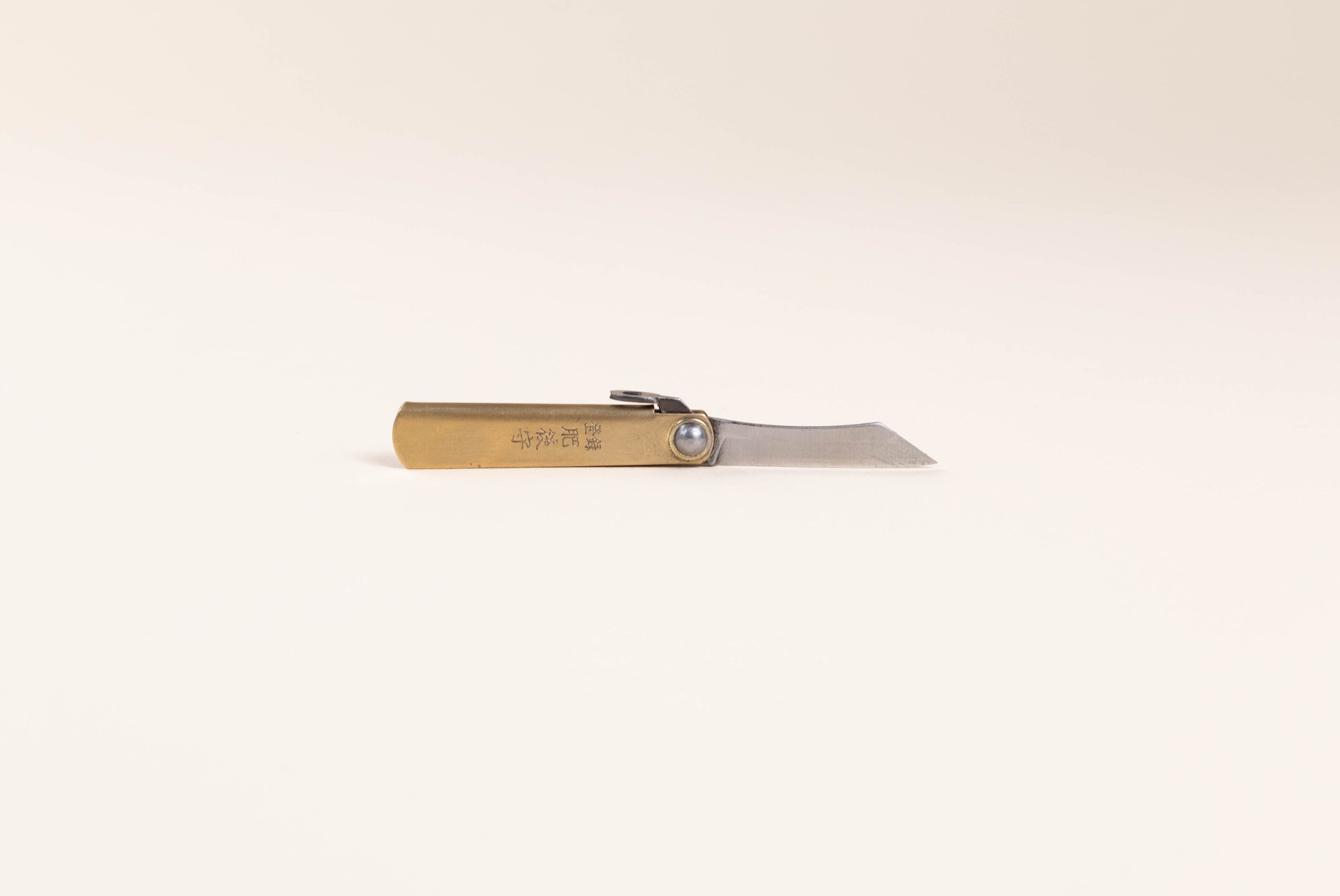 Small Japanese Folding Knife in Brass