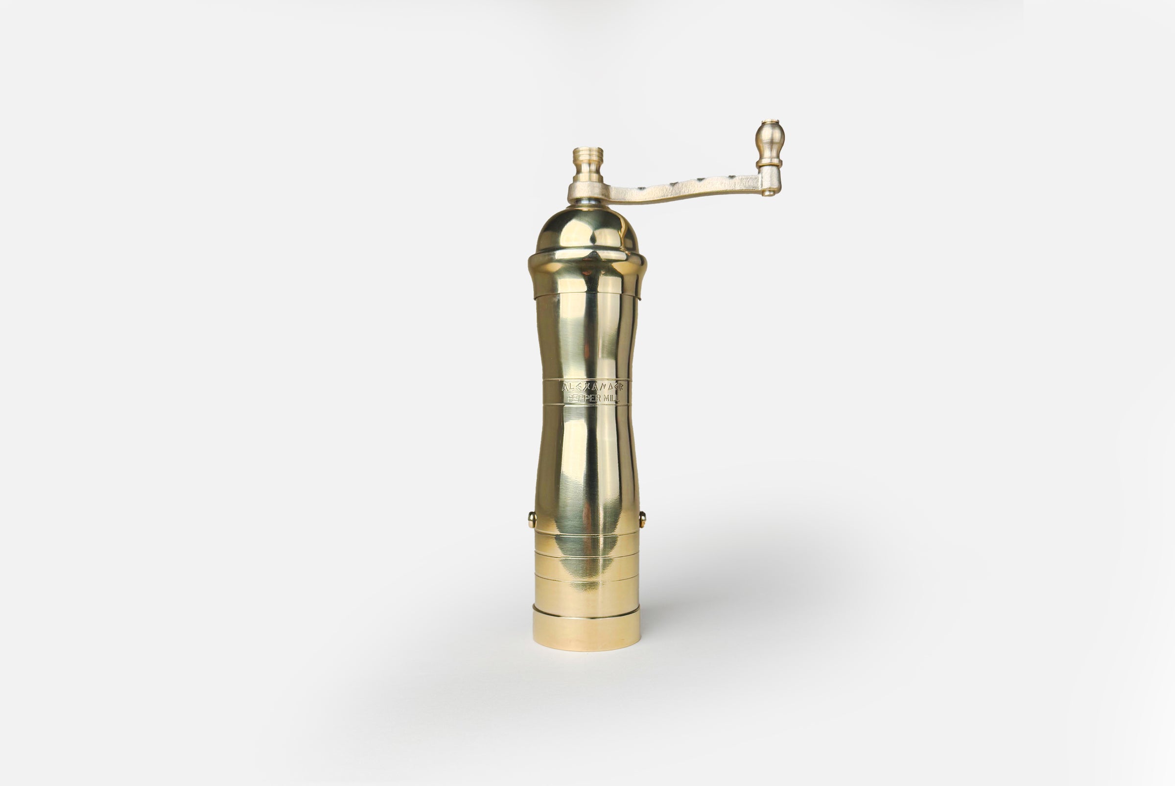 8" Athena Brass Pepper Mill Campover
