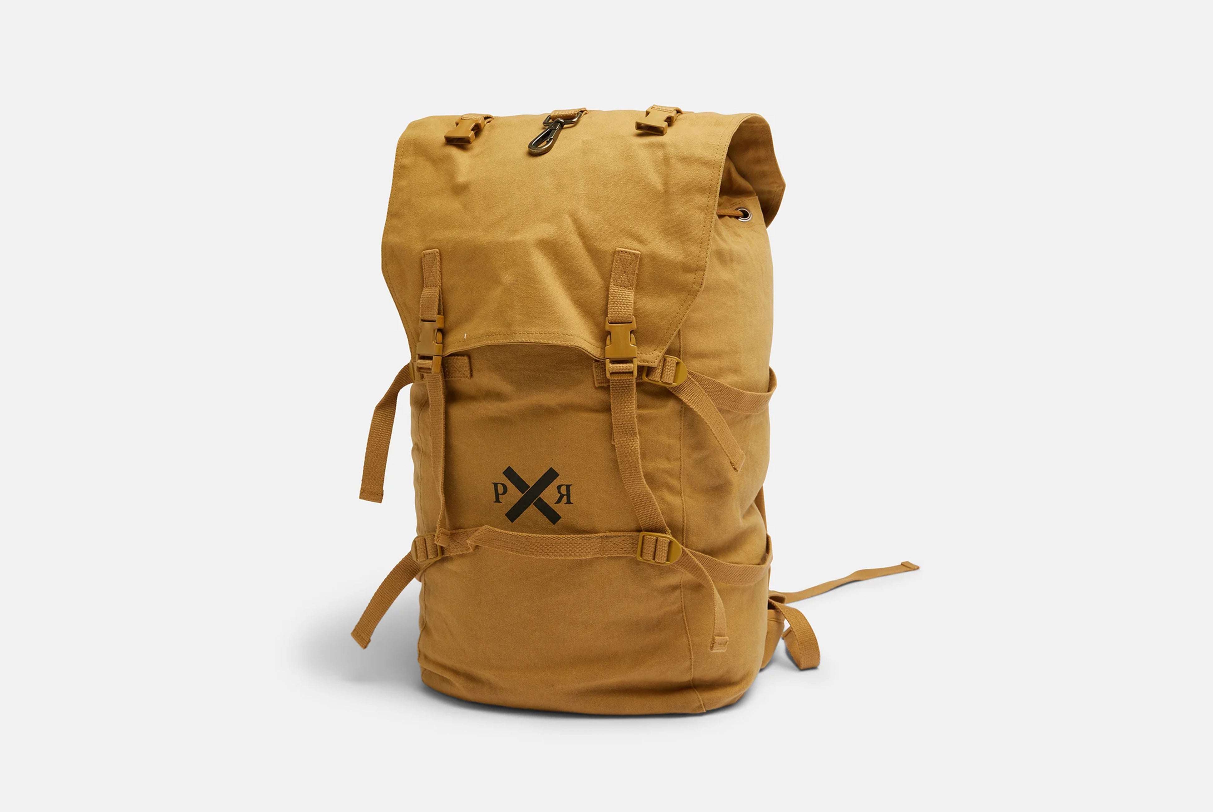 Slow Road Waxed Canvas Backpack with Cover by Pony Rider