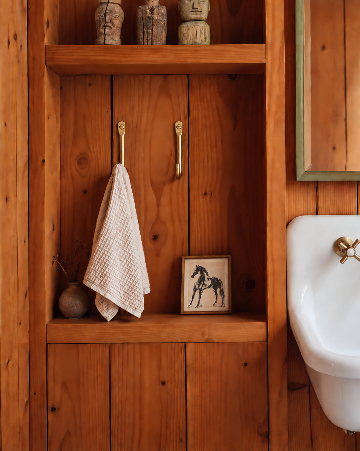 Fog Linen Brass Wall Single Hook
