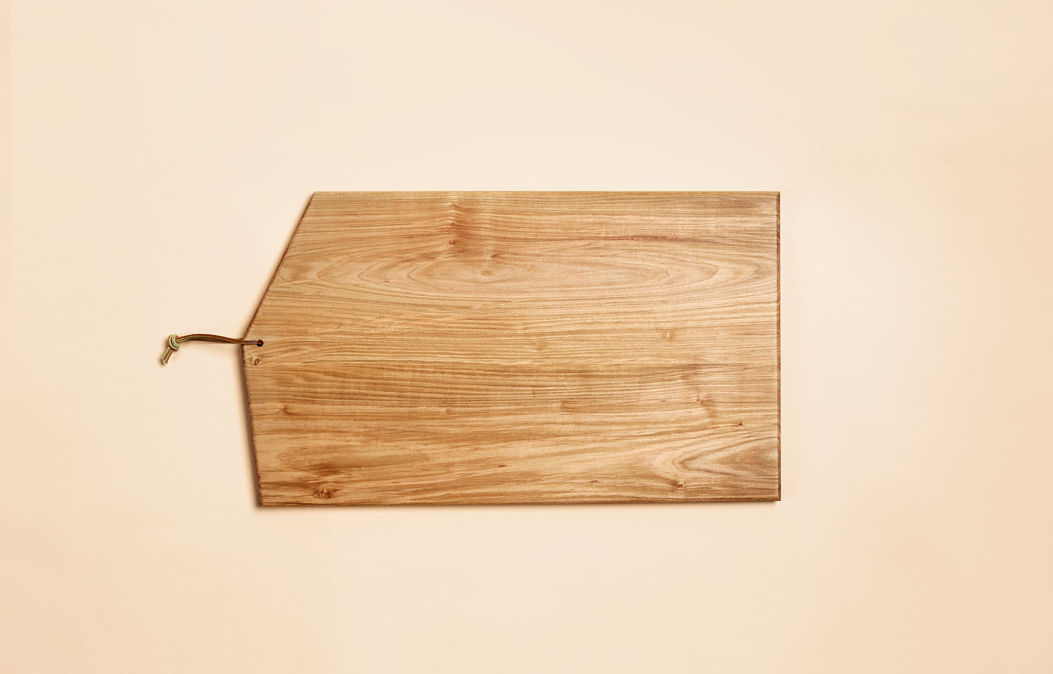 Asymmetric Big Cutting Board: Oak Wood Kitchen Tool