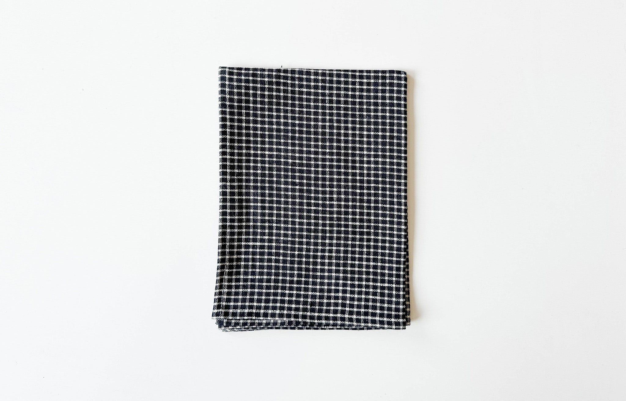 Fog Linen Kitchen Towel in black and white pattern | lifestyle